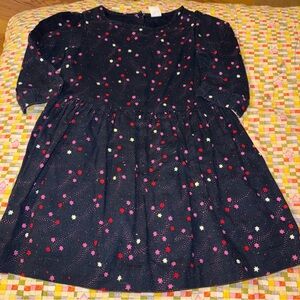 Baby Gap Toddler Girls Size 3 Years 3T Navy with Stars Dress